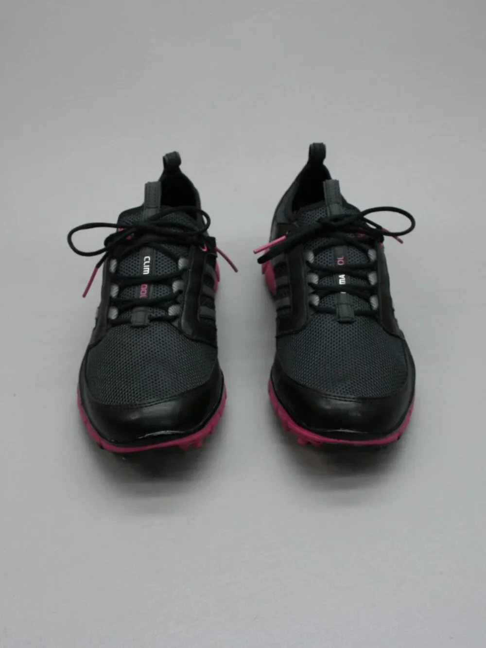 Adidas Ladies 11 Adistar Climacool Black Pink Spikeless Golf Shoes Lace Sneakers - Picture 5 of 12